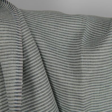 Linen fabric green-grey small pattern texture