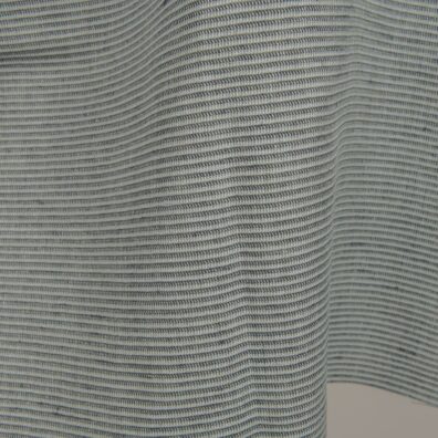 Linen fabric green-grey small pattern close up detail