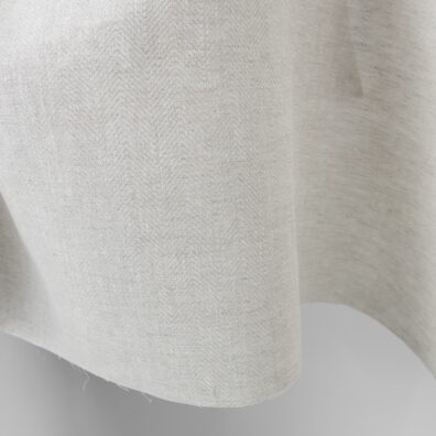 Linen fabric beige in herringbone pattern product photo