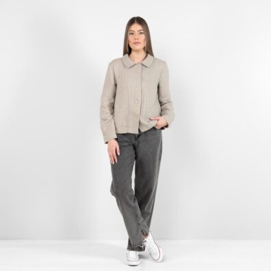 Beige linen jacket