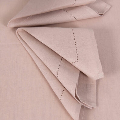 Linen cotton light pink napkin