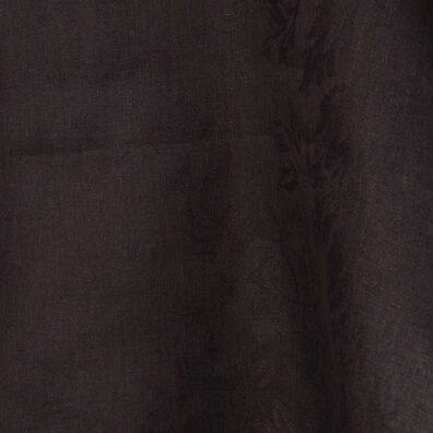 Jacquard linen fabric brown