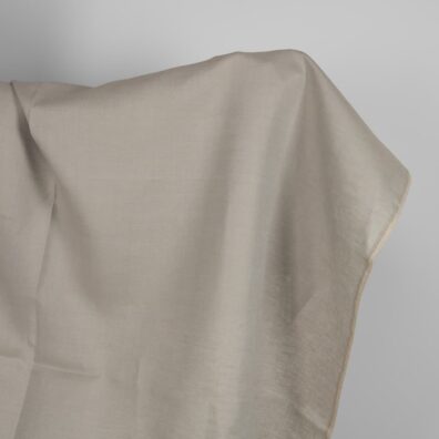 Linen fabric light grey and brown-grey melange