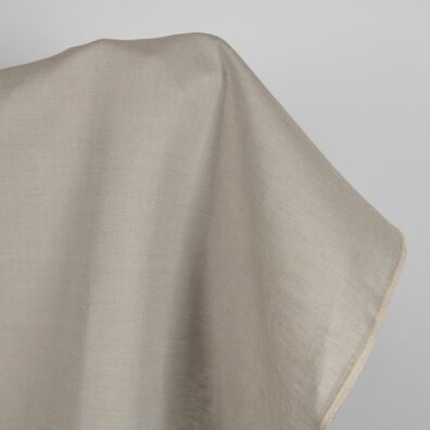 Linen fabric light grey and brown-grey melange, 150cm
