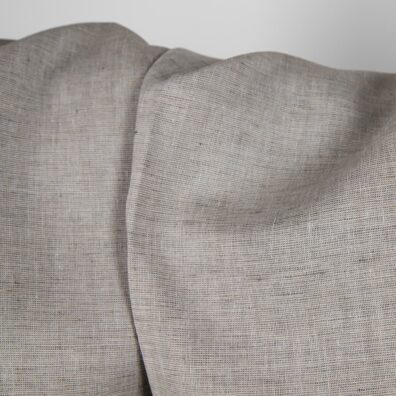 Linen fabric grey-brown and anthracite, 100% linen