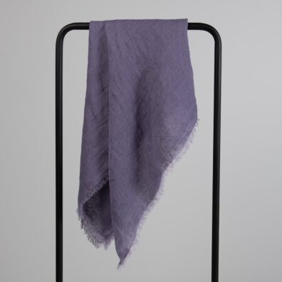 Violet linen scarf