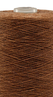 Linen yarns in dark ocher color | trend for fall/winter