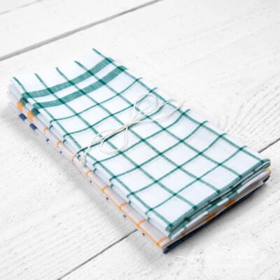 Kitchen towel Set No. 27 4 Linen cotton kitchen towels set no. 27