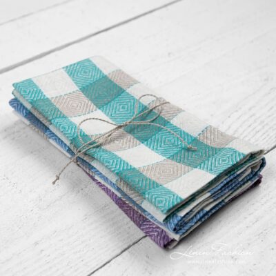 Kitchen towel Set No. 26 4 Linen kitchen towel set no. 26