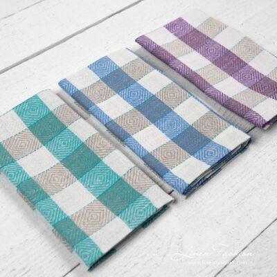 Kitchen towel Set No. 26 5 Linen kitchen towel set consist of 3 towels