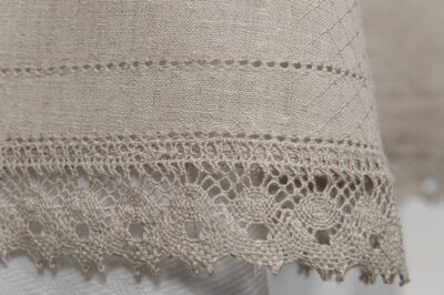 NORA Tablecloth round/oval natural linen 6 NORA Tablecloth round/oval natural linen