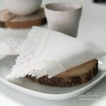 NORA Table napkin small white
