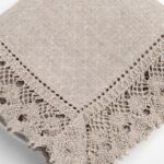 NORA Table napkin small natural linen