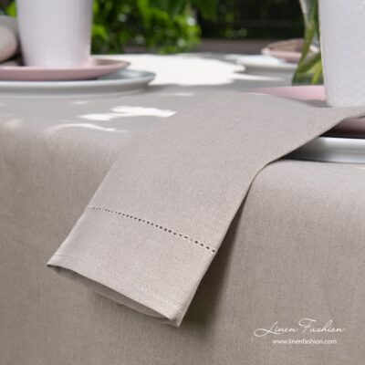 LUNA Table napkin natural 3 Grey napkin, luna.