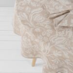 GARDA Tablecloth round/oval brown
