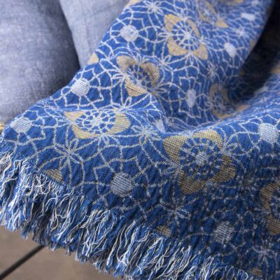 FLORE Blanket blue 6 FLORE Blanket blue