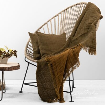 TERRA PURE Blanket green