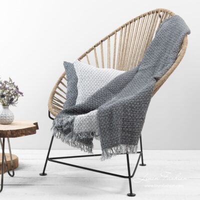 SIENNA Blanket grey 5 SIENNA Blanket grey