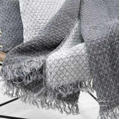 SIENNA Blanket grey 8 SIENNA Blanket grey