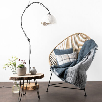 FOCUS Blanket dark grey 4 FOCUS dark grey linen blanket