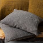 LEILA Cushion cover yellow