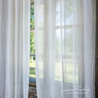 White colour curtain.