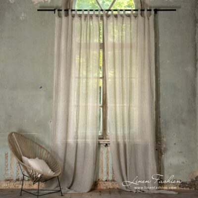 BOHEMIA Curtain beige 7 Bohemia light grey curtain.
