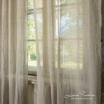 BOHEMIA Curtain beige 8 Light grey curtain.