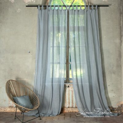 BOHEMIA Curtain bluish grey 5 Bohemia bluish grey curtain.