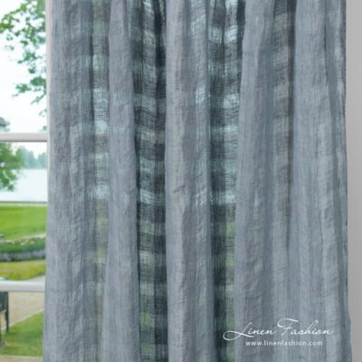 KORI Curtain bluish grey 6 KORI bluish grey linen curtain