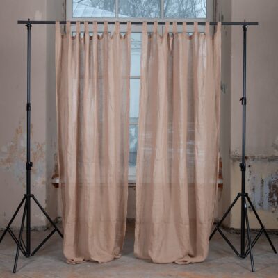 BOHEMIA Curtain white coffee 7 white coffee linen curtains