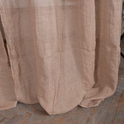 BOHEMIA Curtain white coffee 10 white coffee linen curtains, washed