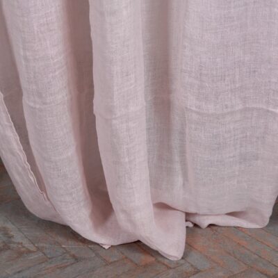 BOHEMIA Curtain light pink 10 pink linen curtains, transparent