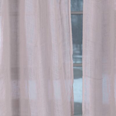 BOHEMIA Curtain light pink 11 pink linen curtains, light weight