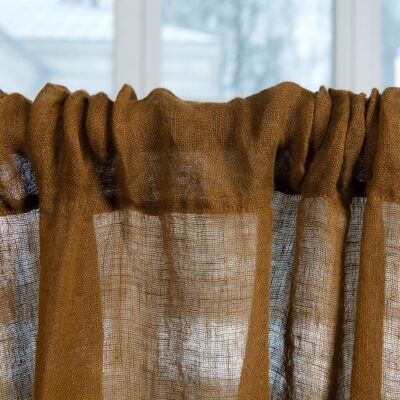 BOHEMIA Curtain golden brown 13 golden brown linen curtain, with channel