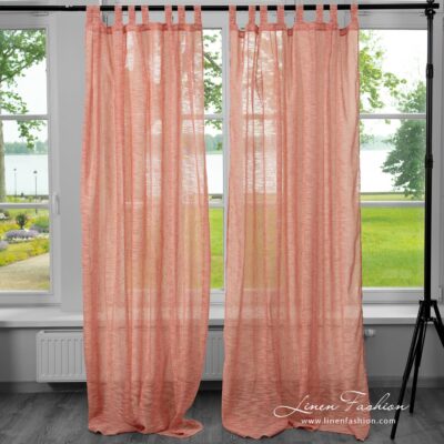 PASIFIC Curtain rosy 5 PASIFIC linen cotton rosy curtain