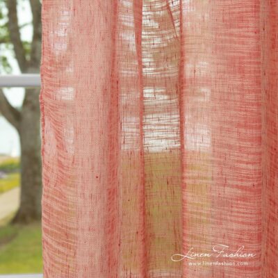 PASIFIC Curtain rosy 7 Rosy linen cotton curtain in melange colors