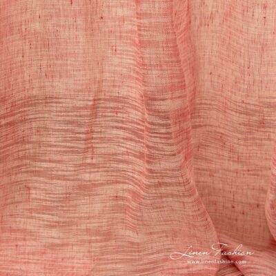 PASIFIC Curtain rosy 8 Rosy linen curtain woven with fancy yarns