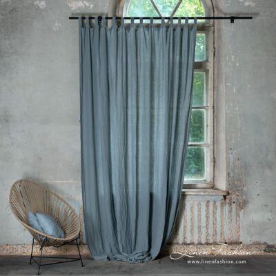 ATLANTA Curtain blue grey 5 Atlanta blue grey curtain.
