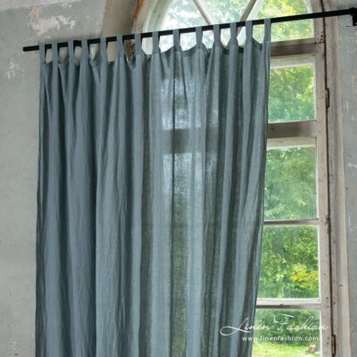 ATLANTA Curtain blue grey 6 Blue grey curtain.