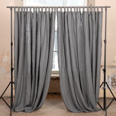 ATLANTA Curtain dark grey 7 dark grey linen curtains