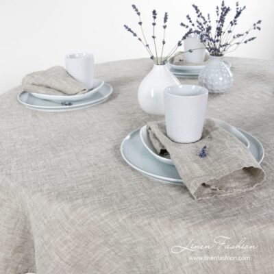 Astra tablecloth in light grey.