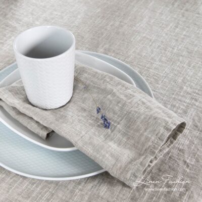ASTRA Table napkin beige 4 ASTRA napkin in light grey color.
