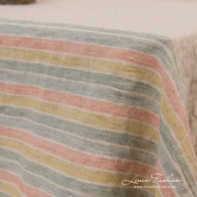 MEIZA Tablecloth brown 10 Pure linen tablecloth, MEIZA.