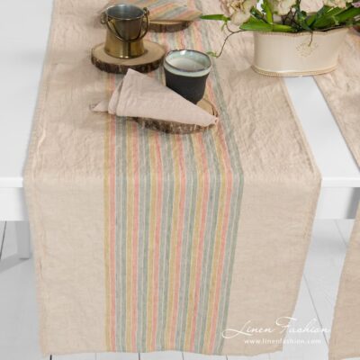 MEIZA Table runner brown 6 Brownish runner, MEIZA.