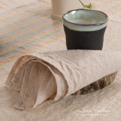 MEIZA Table napkin brown 5 Brownish napkin, MEIZA.