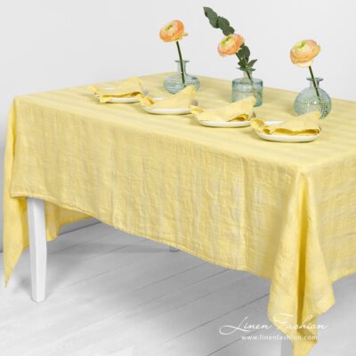 PORTO Tablecloth yellow 8 PORTO yellow tablecloth