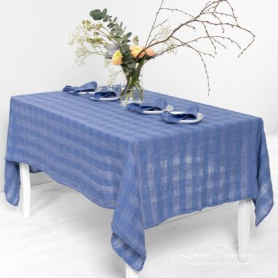 PORTO Table napkin blue 6 PORTO blue linen tablecloth