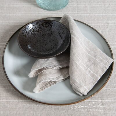 URBAN Table napkin beige 8 Natural linen color napkin