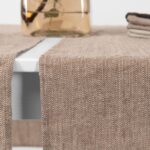 ALMOND Table runner brown